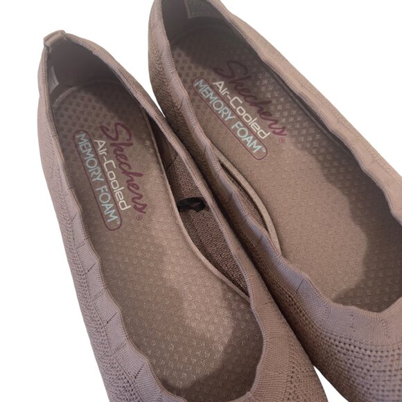 Skechers Womens Brown Air Cooled Memory Foam Flats Size 7 - Picture 9 of 14
